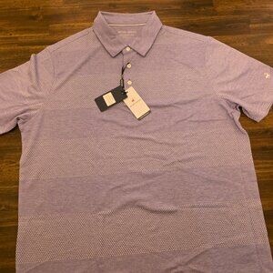 Michel Rouen Men's Performance Polo Shirt Heather Stretch Golf MRPS034 NWT